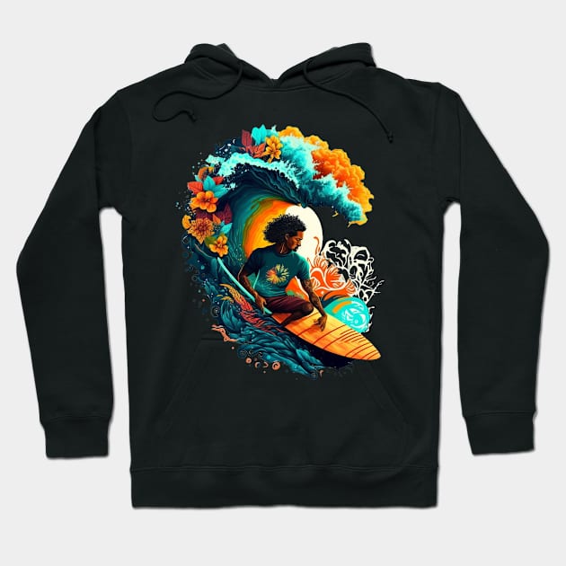 Surfing Colors Hoodie by Billy23-Shop